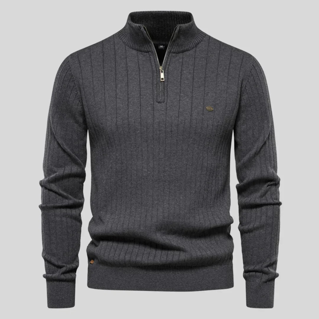 Thomas™ | Jersey de punto con cuello con cremallera