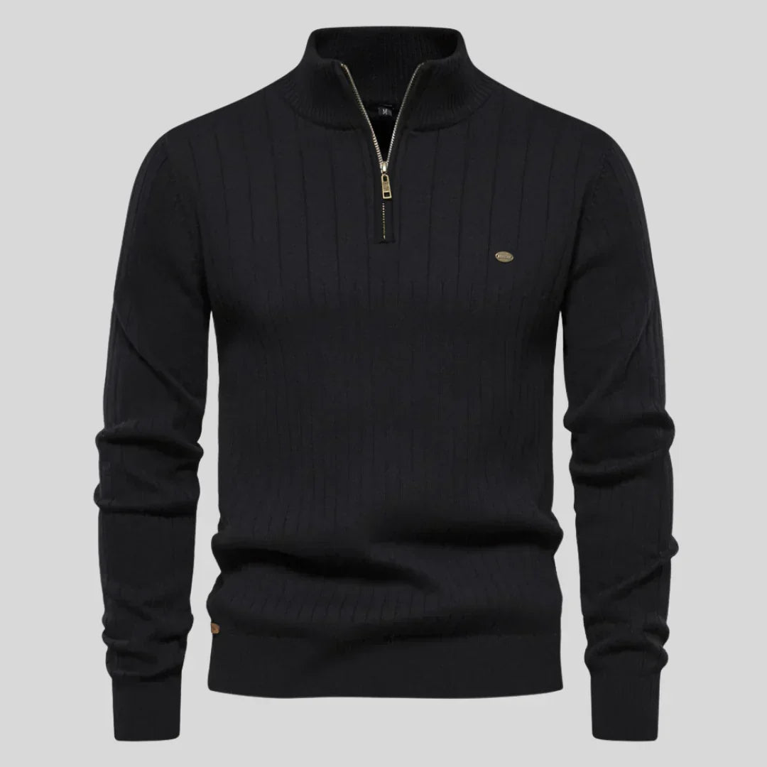 Thomas™ | Jersey de punto con cuello con cremallera