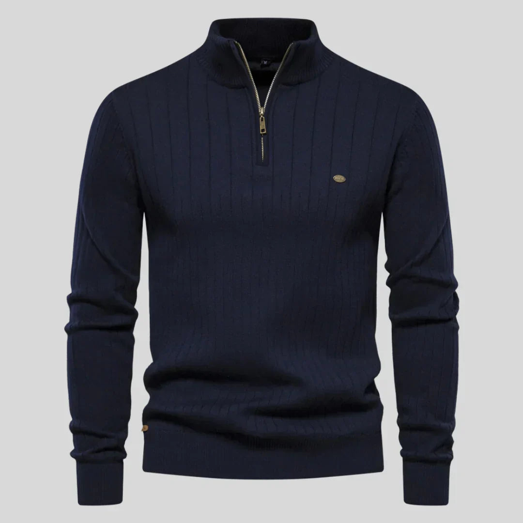 Thomas™ | Jersey de punto con cuello con cremallera