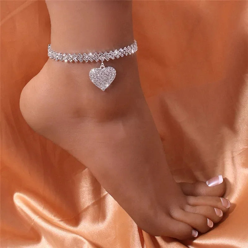 Silver Stride Ankle Bracelet