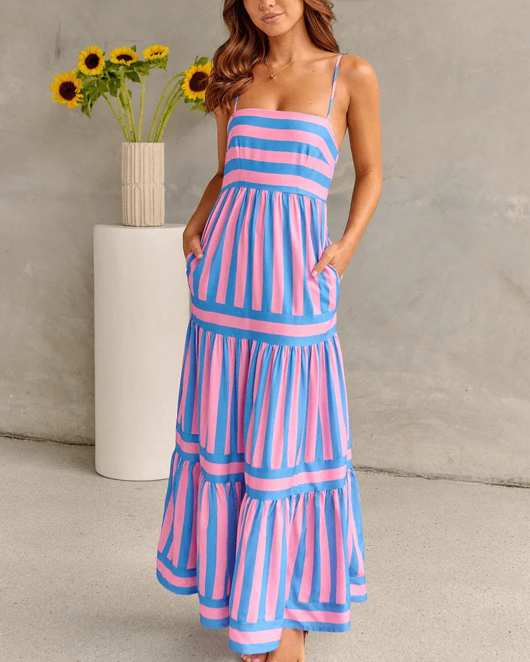 Olivia | Striped Pattern Dress